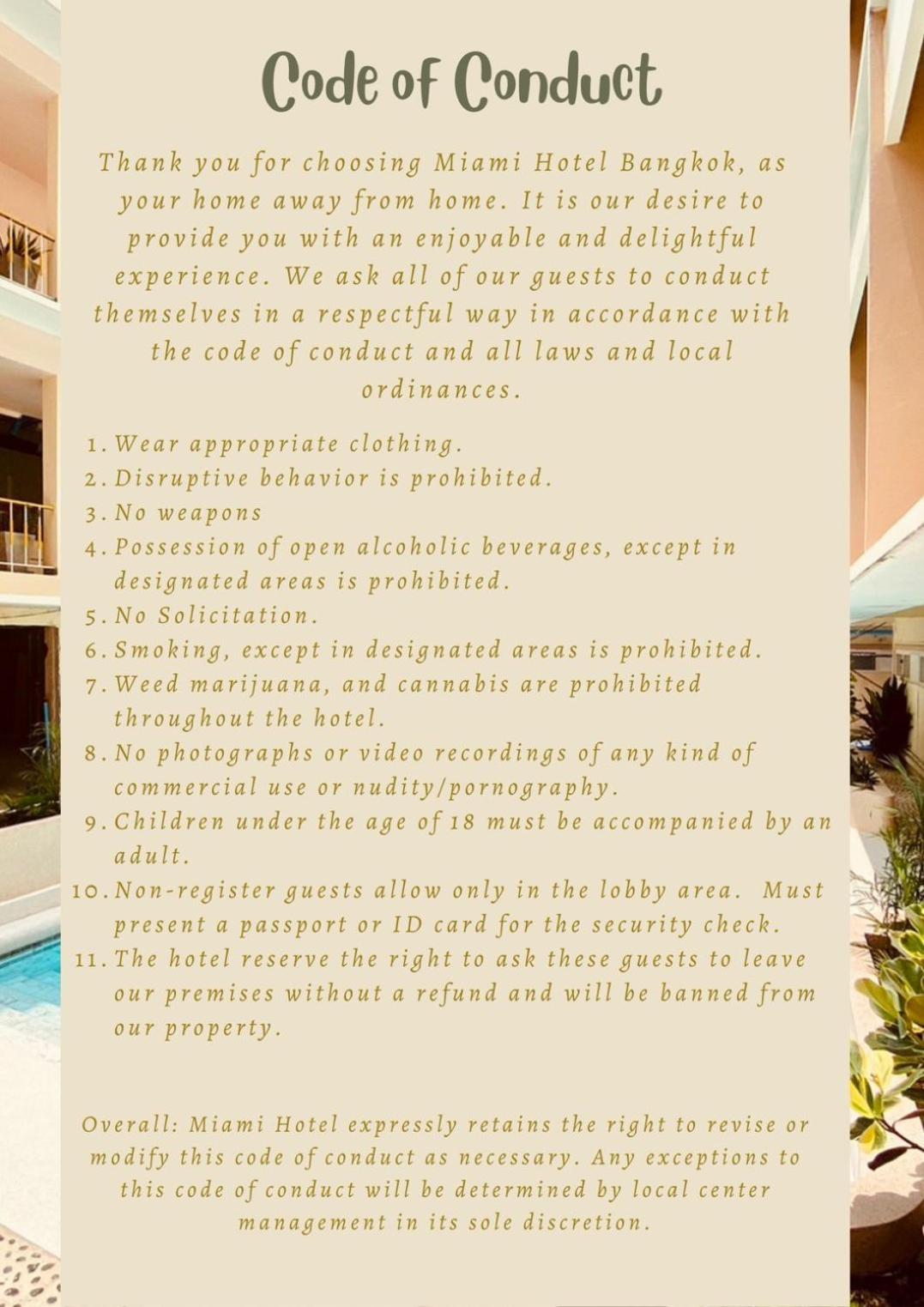 Miami Hotel Banguecoque Exterior foto